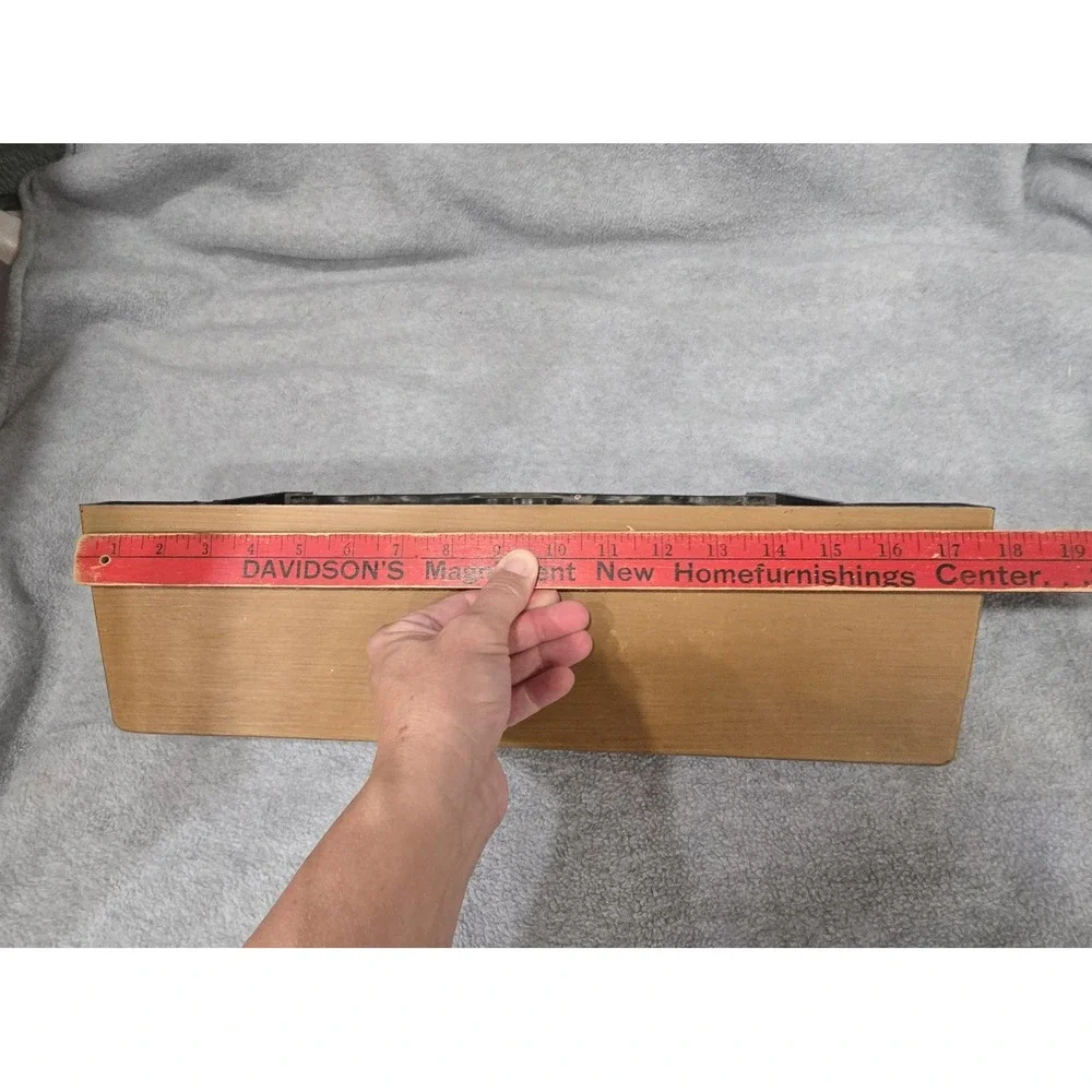 Vintage Burwood Heart Wall Shelf Brown Plastic Country Romantic 1986 Decor